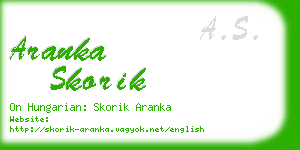 aranka skorik business card
